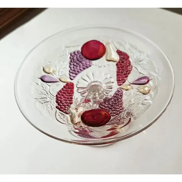 Westmoreland Glass Della Robbia Mint Compote Tidbit Tray Cake Plate 1928-1940 - Picture 2 of 11